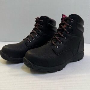 Brahma Endufo Pro Anti-Fatigue Leather Black Ankle Boots